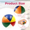 Odowalker Mini Beach Balls Bulk Rainbow Blow Up Squeeze Ball