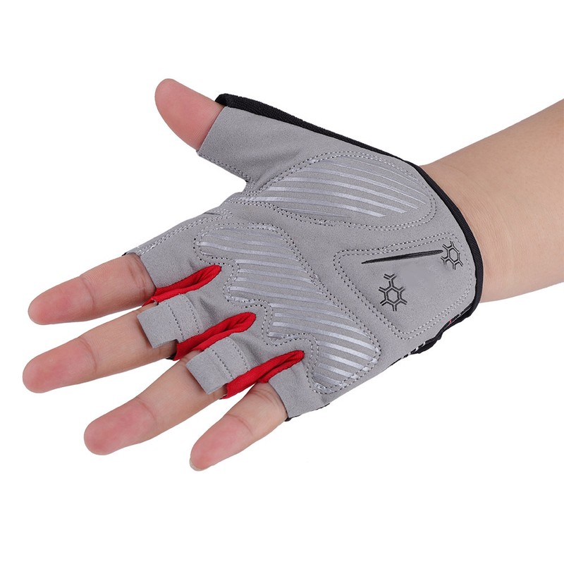 Silicone Half Finger Riding Cycling Gloves Breathable Outdoor Sports Gloves
