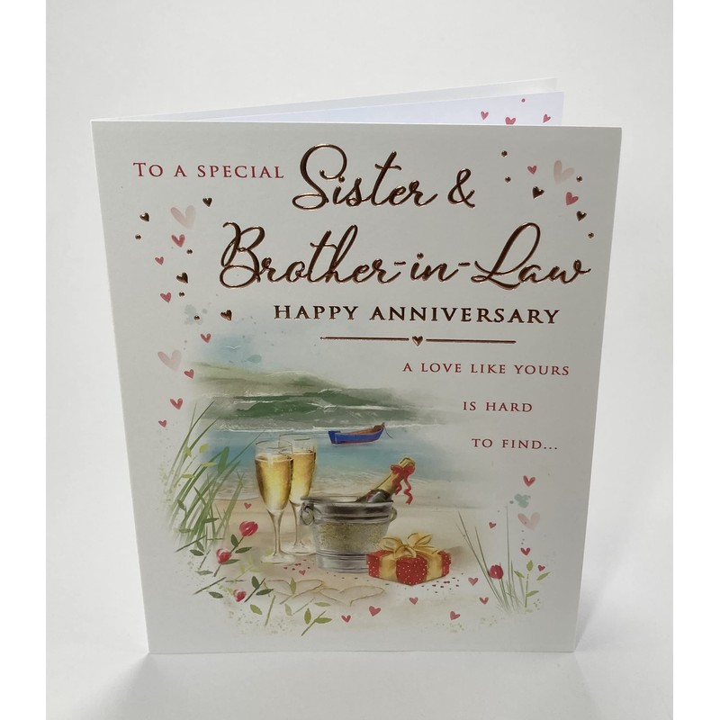 To A Special Sister and Brother in law Anniversary Card