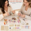 Metacipher 480 Pcs Keychain Making Kit with Alphabet Beads, Charms