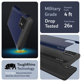 TUDIA DualShield Designed for Moto G Stylus 2021 Case [NOT Compatible with 5G], [Merge] Shockproof Military Grade Heavy Duty Dual Layer Slim Protective Case Cover - Indigo Blue