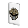 Power Rangers White Ranger Helmet Metal Rectangle Lapel Hat Pin