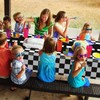 Checkered Race Car Party Supplies Including Plastic Disposable Black and