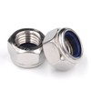 Yesmin 12 PCS M8 Hex Nuts,Stainless Steel Lock Nuts,Nylon Insert