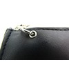 GENTS LEATHER WALLET AND CHAIN (086) (BLACK)