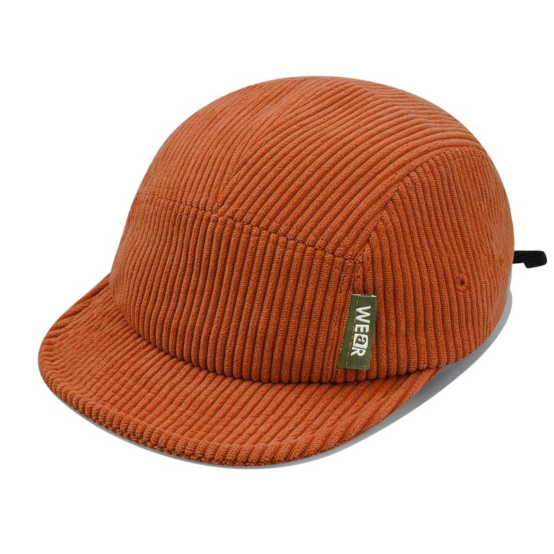 Croogo - Gorro de pana, unisex, 5 paneles, gorra de