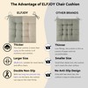 ELFJOY Chair Cushions for Dining Chairs Set of 4 Kitchen