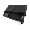 Wind Deflector Bag 120 x 30 cm Black Faux Leather