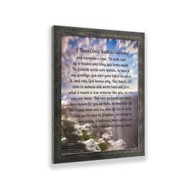 Crossroads Home Décor Memorial Picture Frame, In Memory of Loved One, Memorial Presents, If Tears Could Build a Stairway Framed Picture, 2183BW
