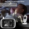 HelloBaby Video Baby Monitor with Camera and Audio, 3.2Inch LCD