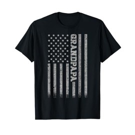 Gifts For Grandpapa Grandpapa American Flag T-Shirt