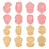 8 Pcs Flower Cookie Cutter Set, 3D Spring Floral Cookie