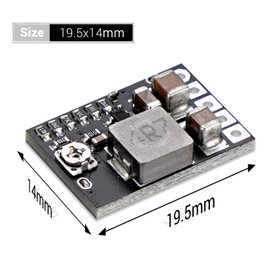 DROK Buck Converter DC 4.5-20V to DC 1.8V 2.5V 3.3V 5V 9V 12V 3A 5pcs Mini Voltage Regulator Board Buck 1-16V 5V Reducer Fixed and Adjustable Output Voltage Transformer Power Stabilizer Module