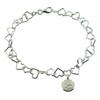 CJoL - Sterling Silver Ladies 11" (28cm) Heart Link Charm