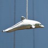Dolphin Pewter Light Pull Traditional Switch Weight Handle Bathroom Light