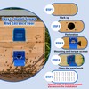 8 Pcs Plastic Bee Hive Entrance Disc, Blue Bee Entrance