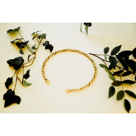 Windalf Viking Women's Choker ARTINA 13.5 cm Torques Necklace Handmade High-Quality Bronze, Bronze