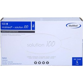 Disposable Nitrile Gloves L Blue Pack of 100