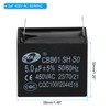PATIKIL CBB61 Ceiling Fan Capacitor, 5Pcs 5uF 450V AC 50/60HZ