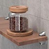 CHMYY 4 Pcs Metal Bracket, Glass Shelf Bracket, Adjustable Zinc