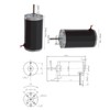 DC Permanent Magnet Motor Low Noise Mini High Speed CW