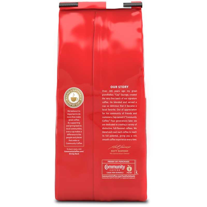 Community Coffee House Blend, Ground Coffee, Medium Dark Roast, 12