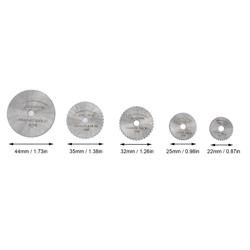 60Pcs Cutting Wheel Mini Wood Cutter Disc Saw Blade Tool