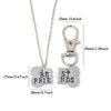 Honbay Silver Dog Bone Shaped Charm Best Friends Necklace and