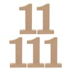 COHEALI Blank Wooden Number paper mache letters paper mache numbers