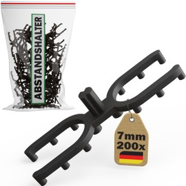 Decking Spacers Pack of 200 for 7 mm Joint - Plastic Spacers for Substructure - Prevents Waterlogging