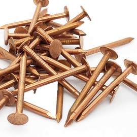Antique Hardware Depot – 1.5 Inch – Pure Copper Nails for Roofing, Flashing, Finish & Boat – 1.5” (38mm) Long – 3/8” nail head – Quality Solid Copper Clavos nail – Package Quantity (50)