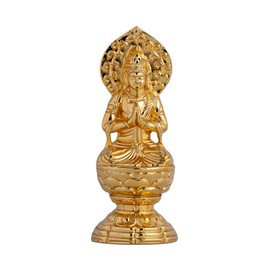 Buddha 勢至菩薩 [Small 6.8 cm (Gold Plated) 仏師: Takeshi Watanabe (Matter of Perspective Autumn Original _( 午) Were Born Zodiac 守ri本尊 Buddha World 高岡 銅器 isumu nagae (Because sibo (Two Small)
