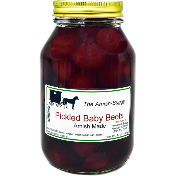 Amish Pickled Baby Beets - TWO - 32 Oz Jar