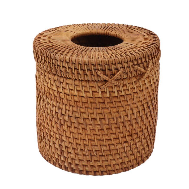 Rectangular Rattan Tissue Box Cover Rattan Woven Tissue Box Holder