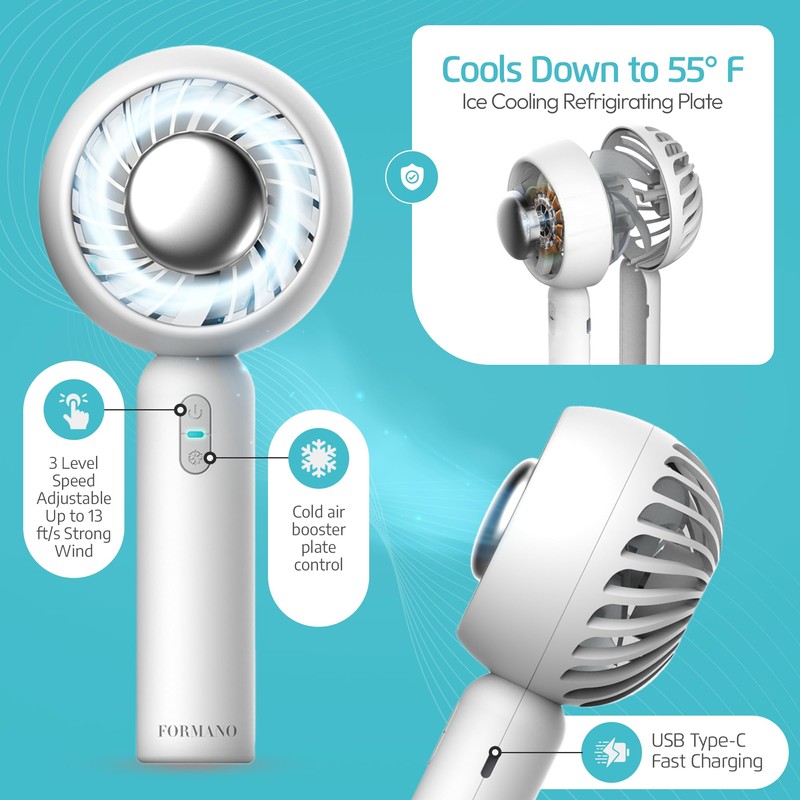 Formano Cold Air Portable Cooling AC Handheld Fans – The