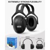 Dr.meter Ear Protection Earmuffs for Gun Range, 2 PACK SNR