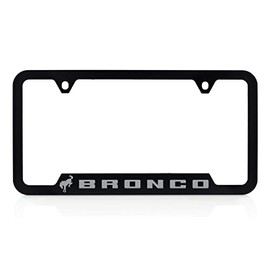 Ford Bronco UV Printed License Plate Frame - Cactus Grey