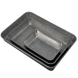 Genware SST2014V Vintage Steel Tray, 20 cm x 14 cm x 2 cm