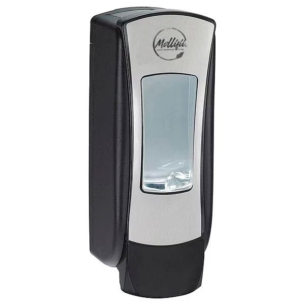 1250mL Foam Soap Dispenser, Push-Style, Chrome/Black, Mfr: 8888-06-A