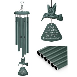 Sympathy Wind Chimes for Outside Deep Tone, Memorial Wind Chimes for Loss of Loved One Prime, Bereavement Condolence Remembrance Funeral Gifts for Grieving Friends Loss of Mother Father