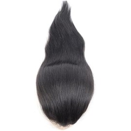 Hombres Tupé for hombre de 30 cm, sistema capilar con encaje frontal francés, base piel sintética y monocromático Postizo