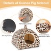 Hedgeink Guinea Pig House with Rabbit Hideout, 2 Pack Guinea