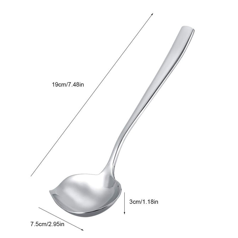 Sauce Spoon, Stainless Steel Sauce Ladle, 19 cm, Elegant Ladle