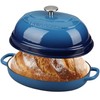 EDGING CASTING Enameled Oval Cast Iron Dutch Oven Pot with