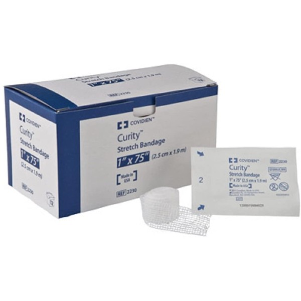 Curity Stretch Bandages Sterile 1"X75" 12 Each / 1 Box / Bag