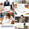 QUEENLINK Magnetic Whiteboard, Double-Sided Desktop Magnetic Board, Small, White Board
