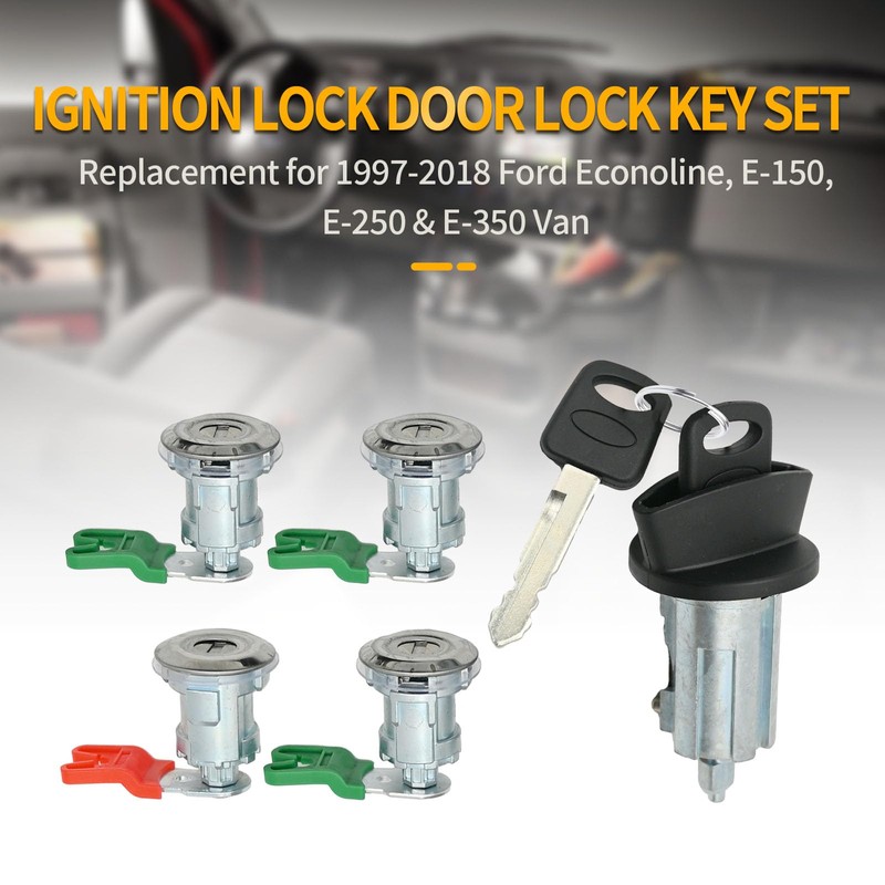 DUZFOREI Door Lock Cylinders & Ignition Switch with Keys Replacement