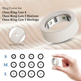 Hexasider 15 Pack Cover Compatible with Oura Ring Gen 4/Gen 3 Horizon/Gen 3 Heritage, Anti-Scratch Silicone Case for Oura Ring Protector for Women Men Working Out Gym, Support Charging with Cover on