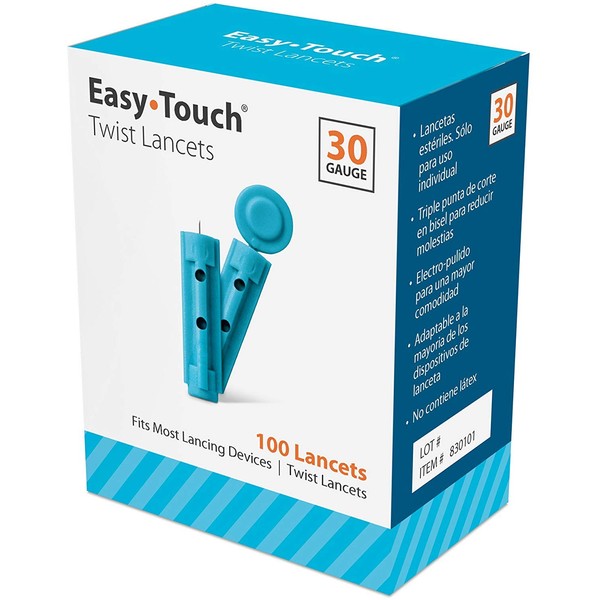 Easy Touch 30 Gauge Twist Lancets, 200 Count