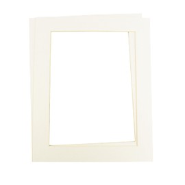 Two Pack Antique/Off White Picture Photo Mount Size 5x7" fits 3x5"